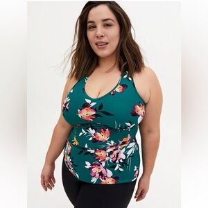 Torrid Active Swim Floral Tankini